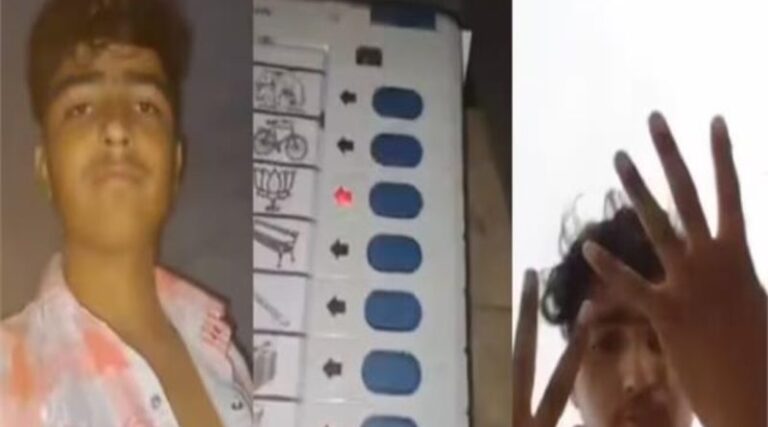 लोकसभा चुनाव में भाजपा नेता के बेटे ने एक के बाद एक 8 वोट डाले, वीडियो वायरल होने के बाद गिरफ्तार